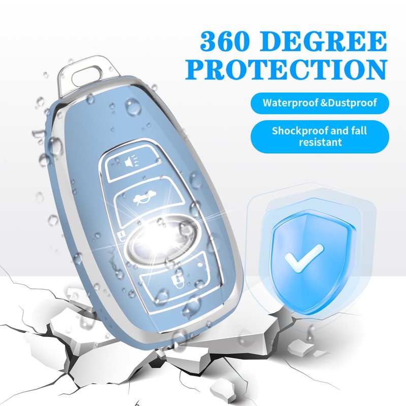 MILD EAST for Subaru Key fob Cover Case with Keychain,