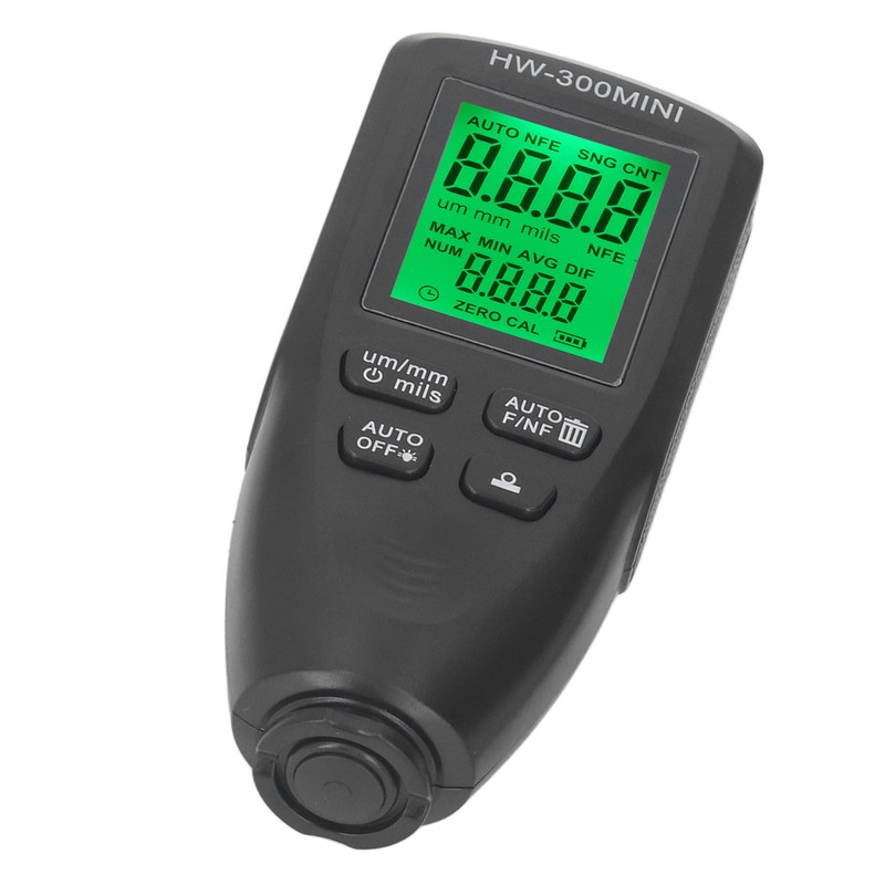 0 to 2000UM Paint Mil Thickness Meter Gauge High Precision