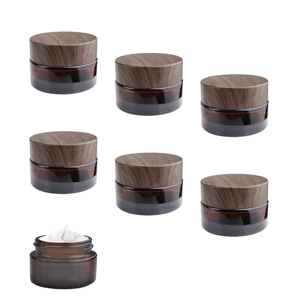 DEANKEJI Pack of 6 x 20 ml Cream Jars for
