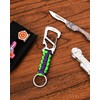 KeyUnity Carabiner Paracord KC00 Keychain Multi-functional 【Ruler・Bottle Opener・Screwdriver・Wrench】 Braided Stylish