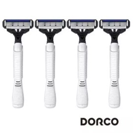 Dorco 도루코면도기 도루코 페이스4 휴대용면도기 4P Dorco Face 4 Portable Shaver 4P [Unit price]