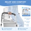 TABEKE Toilet Safety Rails for Seniors, Adjustable Height & Width