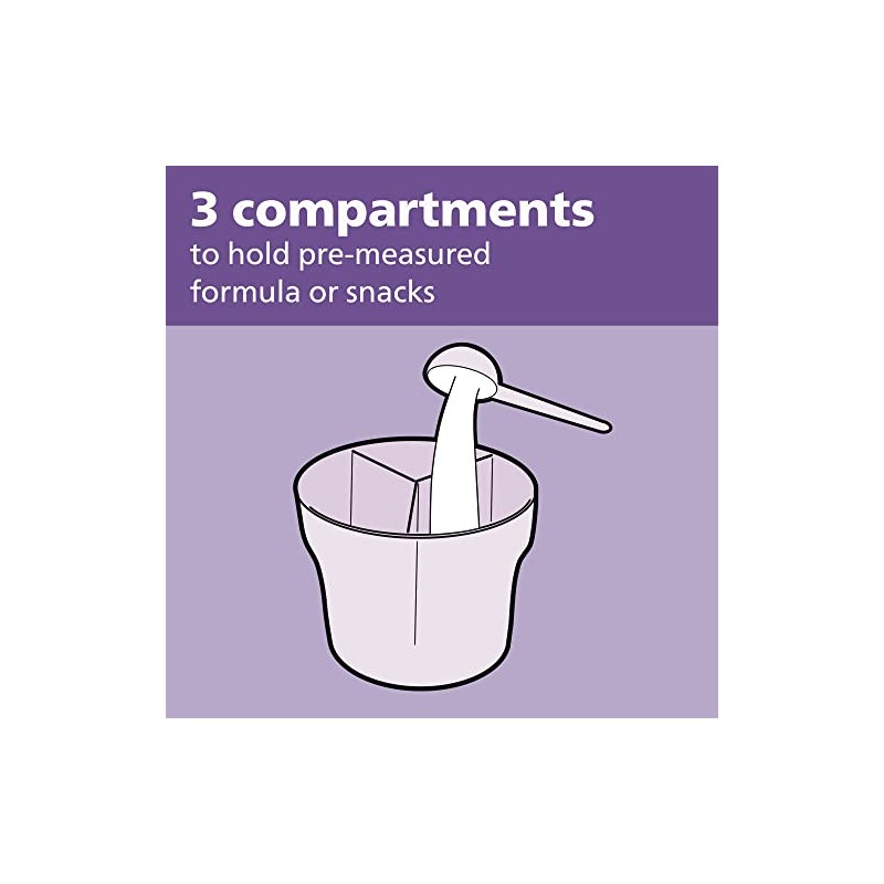 Philips AVENT Powder Formula Dispenser and Snack Cup, Grey