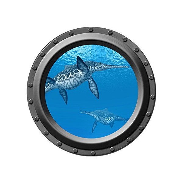 Ichthyosaur - Dinosaur - Porthole Wall Decal
