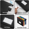 TRANBO 7-Pockets Hanging File Folder with Retractable Hooks for Filing