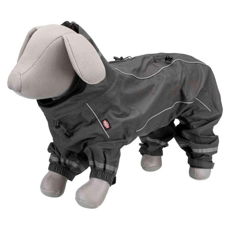Trixie Vaasa Dog Raincoat, Grey, 30 cm