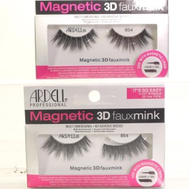 Ardell 2 Ardell Magnetic 3D Fauxmink Eyelashes 858 ( liner not included)