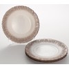 Vetro Felice 349121 Medium Plate, Western Tableware, White Pearl x