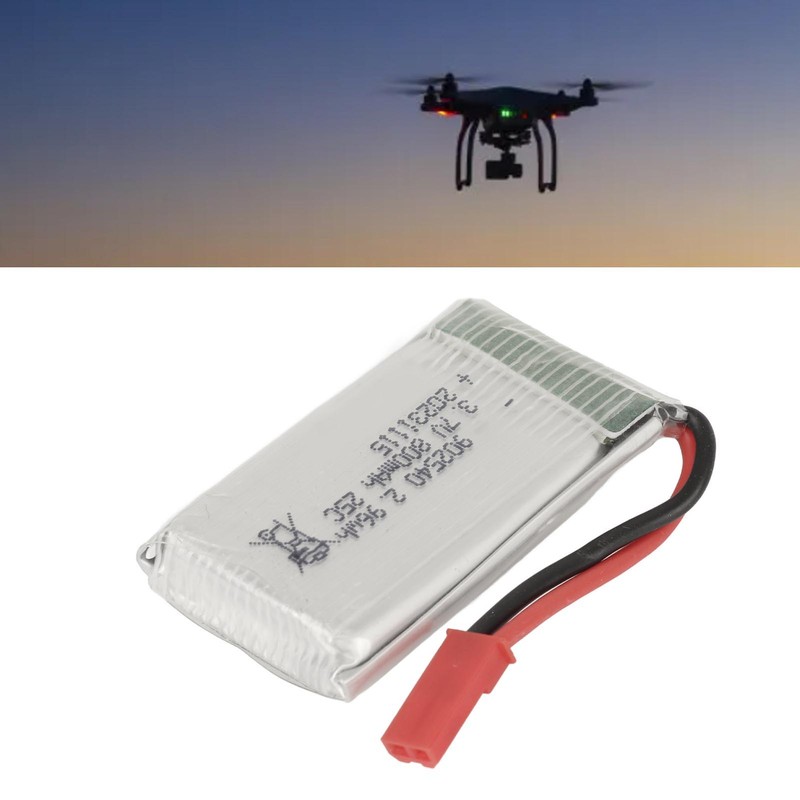 3.7V 800mAh LiPo Battery Rechargeable Drone Lithium Battery With JST