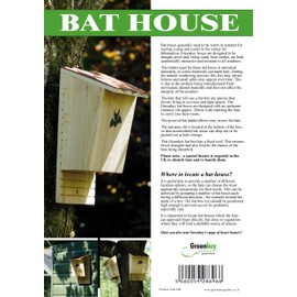 Greenkey Large Bat Box, wood color