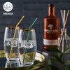 Oak & Steel - 72 Stainless Steel Straws & 4