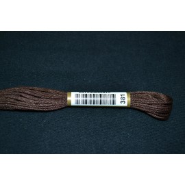 Anchor Cotton Threads for Embroidery Shade 381 Fudge Medium