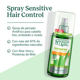 No Rinse Sensitive Scalp Hair Conditioner with Biological Aloe Vera * Delivers Shine & Hydration * Suitable for All types of Hair - 200 ml by Natur Vital