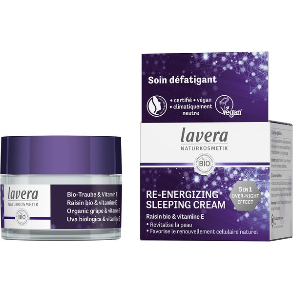 Lavera Re-Energising Sleeping Cream / Night Cream Organic FR-DE 50 ml