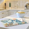 Nautical Ocean Seahorse Dish Drying Mat for Kitchen Counter 16x18