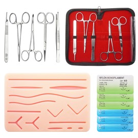 Suture Practice Kit for Students - New and Improved 14 Piece Pre-Cut Wound Suture Pads - Improved Suture Training Kit - Perfect Gift for Students (Educational Use Only)