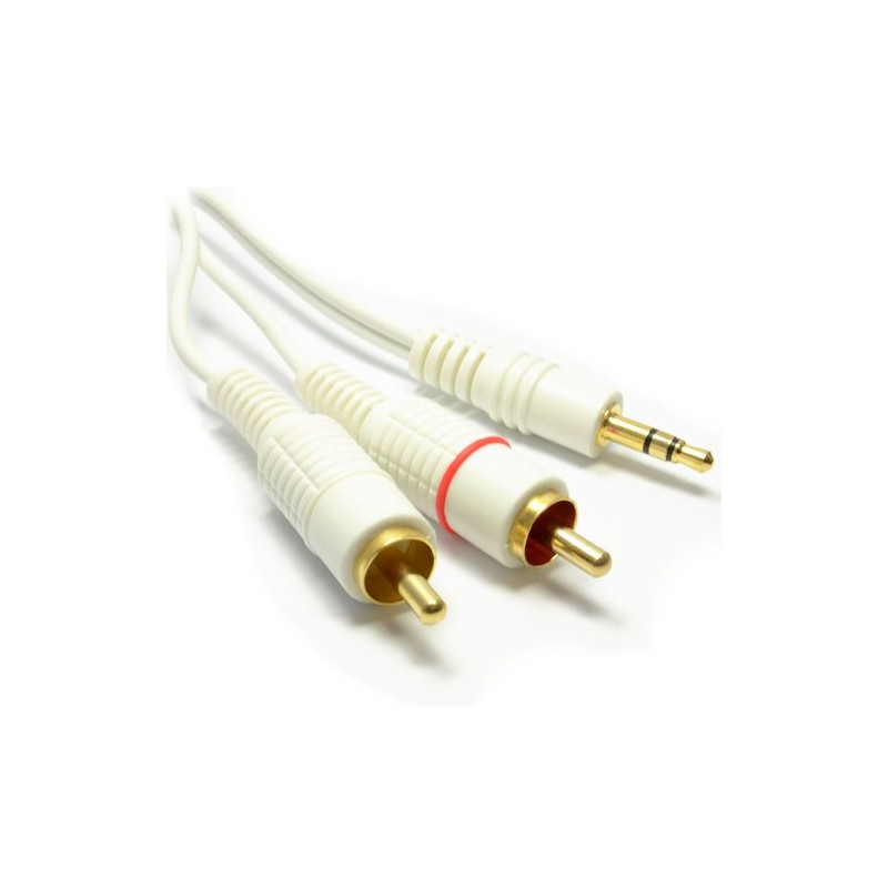 kenable 3.5mm Stereo Jack Plug to Twin Phono Plugs Cable