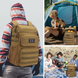 Bunnychic Tactical Backpack Cooler,Soft Lightweight Leakproof Cooler Backpack,Insulated Cooler Bag,Portable Soft Cooler Bag Waterproof for Beach, Travel, Camping, Picnic, Hiking