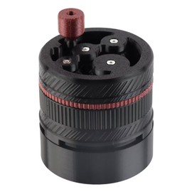 ShanSon WDT Espresso Tool with Brush Base Coffee Powder Distributor Needle WDT Tool for Barista Coffee Bar Espresso Distribution Tool,58mm,Red