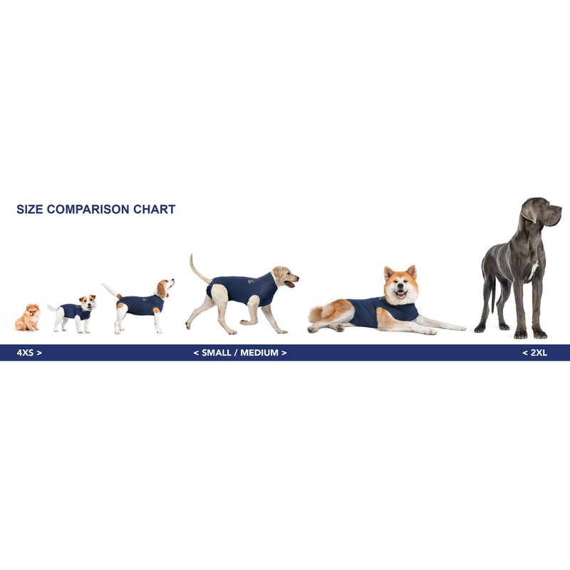 MPS Medical Pet Shirt Dog, Surgery Recovery Suit, Orange, Medium