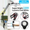 KIRKAS 10X & 30X Magnifying Glass with Light and Stand,