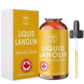 Liquid Lanolin 60ml – Ultra-Hydrating & Protective Moisturizer for Skin, Lips & Hair. Deeply Nourishes Dry Skin, Chapped Lips & Damaged Hair. 100% Pure, Fast-Absorbing & Long-Lasting – By AMRIEL CO.
