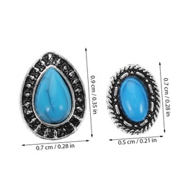 Healvian 20pcs Retro Charm Nail Jewelry Resin Alloy Charms DIY Manicure Accessories for Occasions