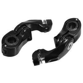 Motoforti Motorcycle Foot Pegs Highway Engine Guard Universal Foot Pegs Short Angle Mount for Harley 1 Pair