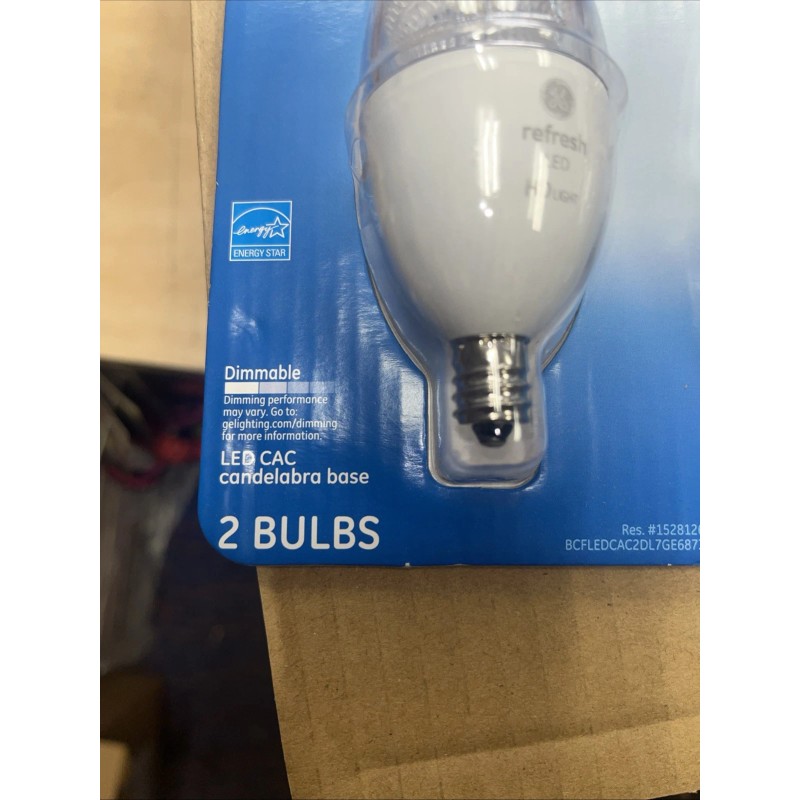 GE 2 PK Ge Refresh Led Energetic Daylight Bulbs Dimmable