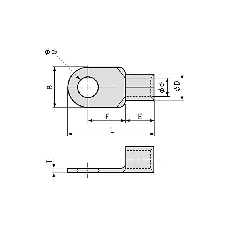 JAPPY R100-12 JP Bare Crimp Terminal Round Terminal (R)