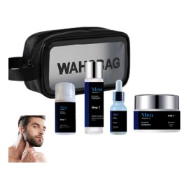 Kit Rutina Skincare Para Hombre Con Vitamina C Antiedad