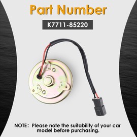 K771185220 Radiator Fan Motor Compatible with Kubota RTV1140CPX UTV Utility Vehicle Shroud Assembly