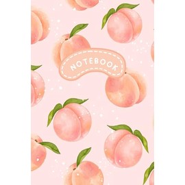 Peachy Dreams: Cute Pink Pastel Notebook with Peach Pattern: Lined Journal | 6” x 9” | 120 Pages | Aesthetic Kawaii Stationery for Daily Notes, School, or Gifts