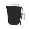 TEHAUX 2Pcs Neoprene Camera Lens Pouch Bag Flexible Drawstring Lens