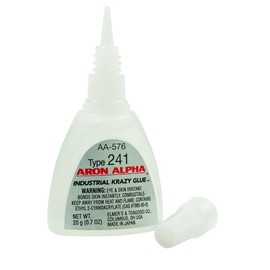 Aron Alpha Type 241 (40 CPS Viscosity) General Purpose Instant Adhesive with Medium Viscosity Suitable for Multiple substrates, 20 gm (0.7 oz) Bottle.