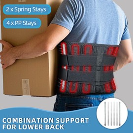 Back Support Belt-Back Brace for Lower Back Pain, Lumbar Support Belt for Sciatica, Herniated Disc, Scoliosis, Adjustable Support Straps With Removable Pad, Anti-skid, for Men and Women for Work - XXL