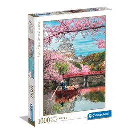 Clementoni 39819 Jigsaw Collection-Himeji Castle in Spring 1000 Pieces-Puzzle for Adults 14-99 Years, Gift for Men/Women, Landscape, Japan, Made in Italy, Multicolor