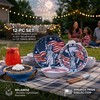 Webbylee 12 Piece Melamine Dinnerware Set,Unbreakable Plates and Bowls with
