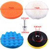 SIQUK 23 Pieces 7 Inch Buffing Pads Car Polisher Bonnets
