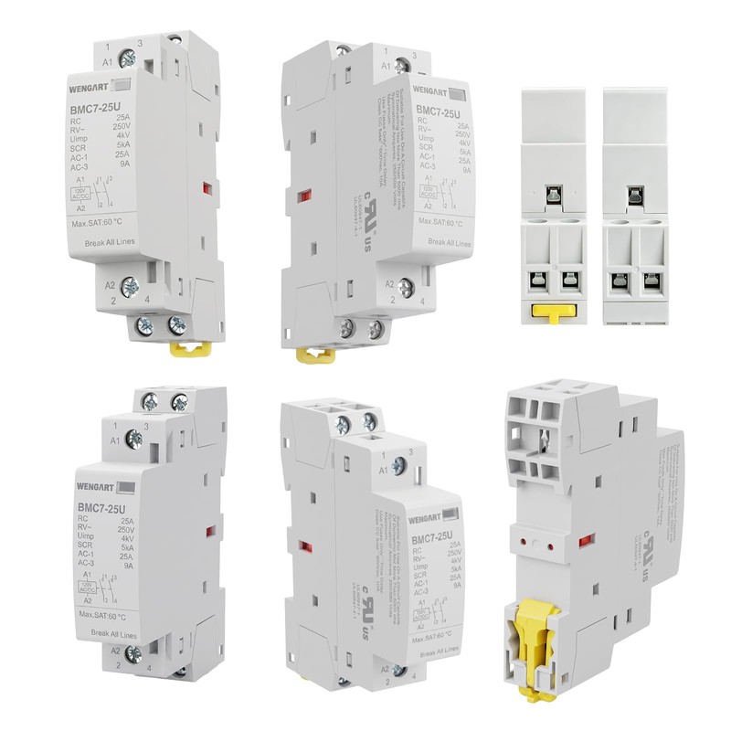 Wengart 25A AC/DC Contactor 2-Pole 2NO for Smart Home &