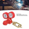 Acetylene Pressure Reducer 8mm Inlet Port Dual Display Shockproof Acetylene