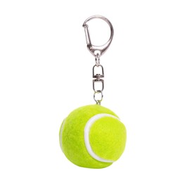CAOXIAN Mini Tennis Ball Keychain Keyring Car Key Ring Sport Key Chain Tennis Ball Keyrings Bag Pendants for Sport Lovers Kids Party Favors