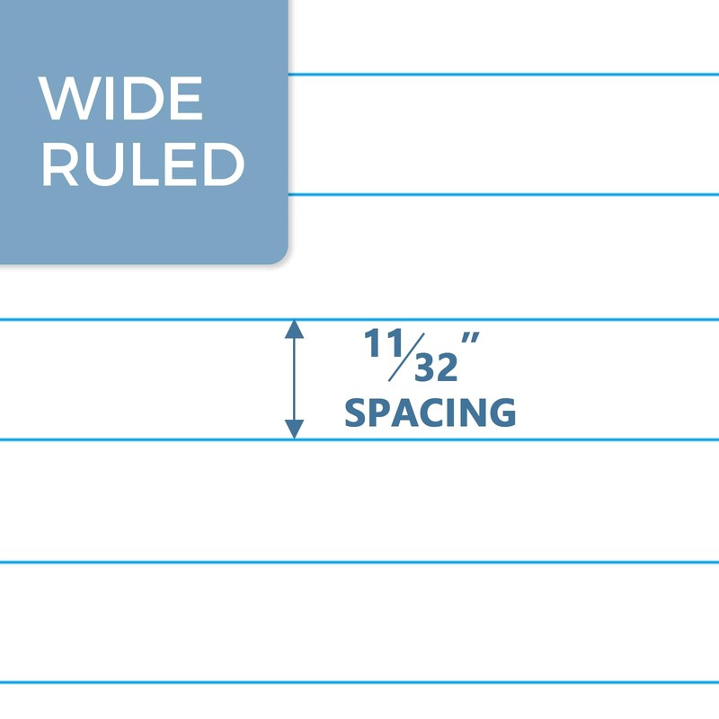 SUNEE Composition Notebook, Wide Ruled Paper, Home School Supplies for