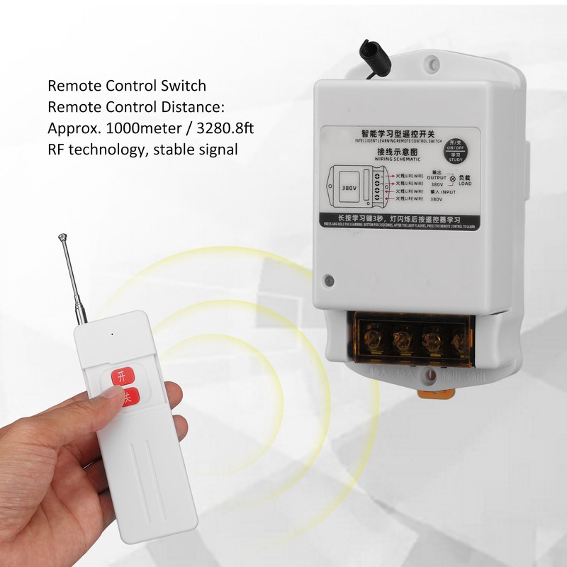 BERM Remote Control Switch Wireless RF Long Range Smart Learning
