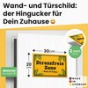DankeDir! Stress-free Zone Relax, 30 x 20 cm Door Sign,