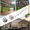 GZFTMKOBNS Wire Rope,1/8"Steel Cable,100FT Stainless Steel Cable,M5 Turnbuckle for Cable
