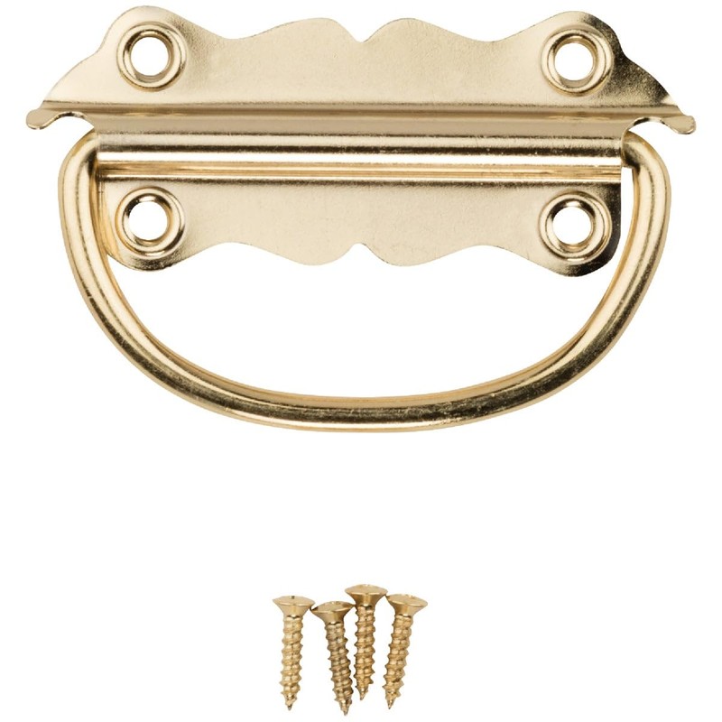 NATIONAL/SPECTRUM BRANDS HHI N213-421 Brass Chest Handle, 2-Pack