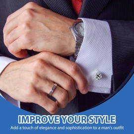 Knot Twisted Cufflinks Men's Cufflinks Fashion Stainless Steel Classic Tone Cufflinks Round Retro Knot Cuff Link for Suit Dress Shirt Studs Accessories Wedding Business Graduation Gift, Silver