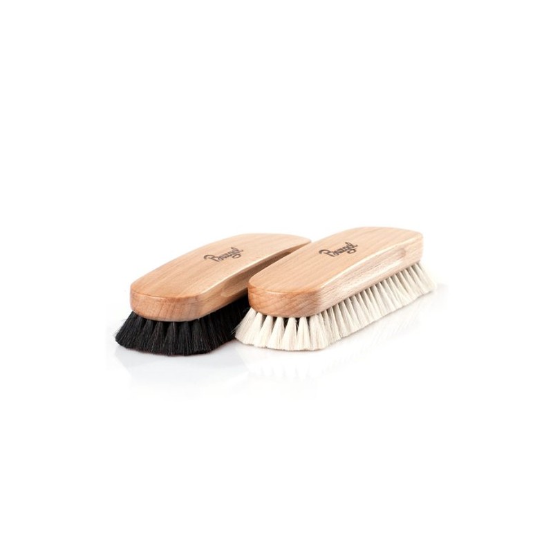 Solitaire Shoe shine brush from 100% Horsehair - black Rosshar,