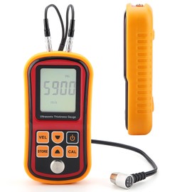 Oumefar GM100 Digital Ultrasonic Thickness Gauge Measuring Range 1.2-220 mm Sound Speed Steel Width Test Monitor with LCD Display
